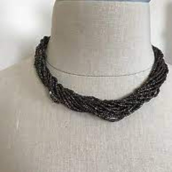 SILPADA Bronze Beaded Muti-strand 925 Sterling Silver Necklace N1815 - Picture 6 of 6